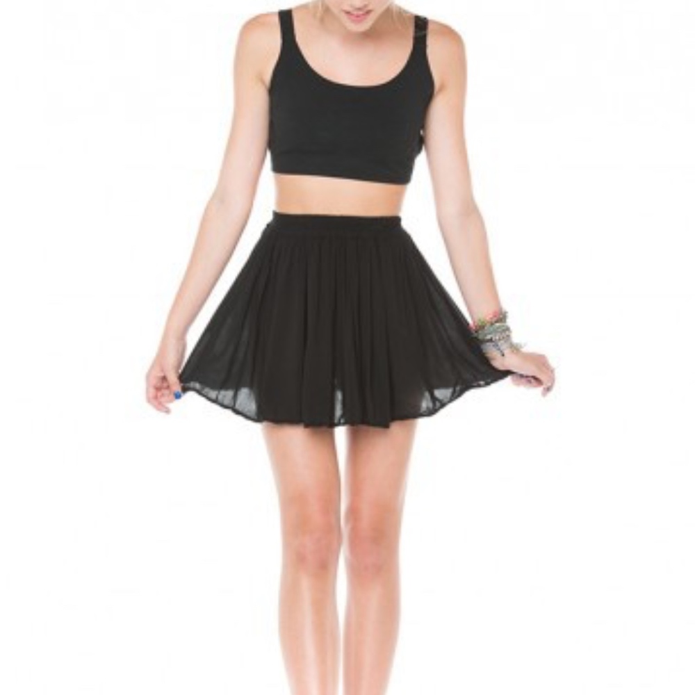 Brandy Melville Black Luma Skirt